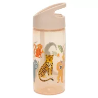 Petit monkey szívószálas kulacs 380 ml - Dzsungel