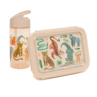 Petit monkey szívószálas kulacs 380 ml - Dzsungel