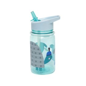 Petit monkey szívószálas kulacs 380 ml - Kék