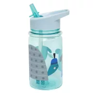 Petit monkey szívószálas kulacs 380 ml - Kék
