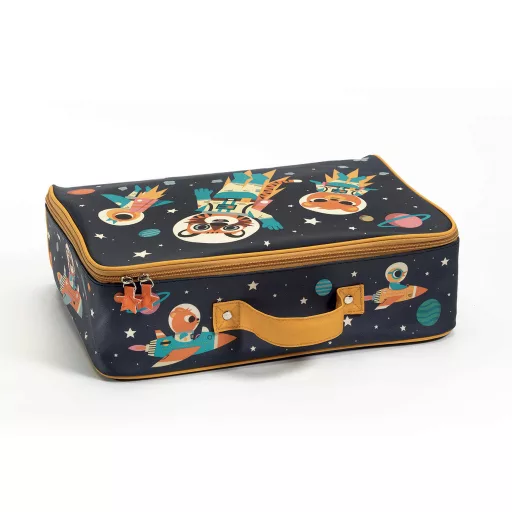 Djeco Kis textil bőrönd - Űrutazás - Space suitcase