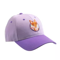 Djeco baseball sapka hímzett róka mintával, elegáns kék színben