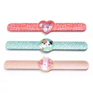   Djeco Rácsapós karkötő - Szív, Macsek, Nyúl - Slap bracelets heart,rabbit,cat