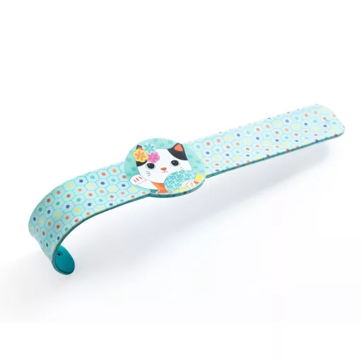 Djeco Rácsapós karkötő - Szív, Macsek, Nyúl - Slap bracelets heart,rabbit,cat