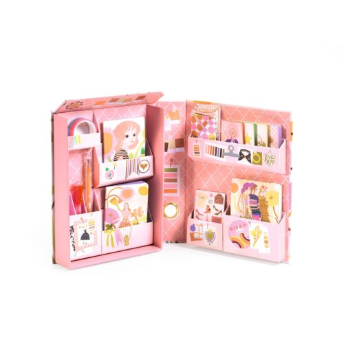 Djeco Irodaszeres bőrönd - Tina kisszekrénye - Tinou stationery cabinet