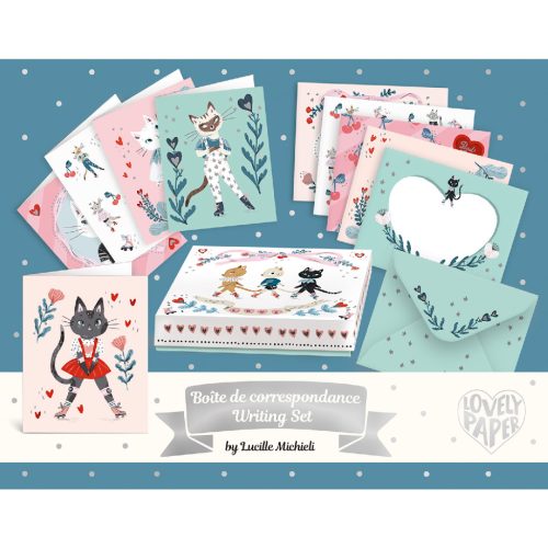 Djeco Képeslap készlet borítékkal - Lucille writing set