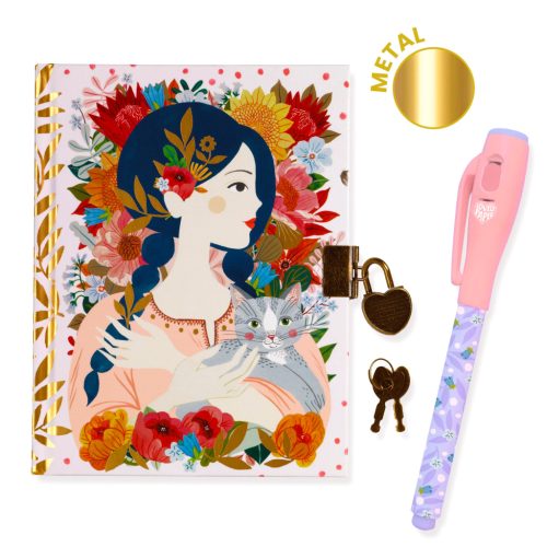 Djeco Titkos napló varázstollal - Oana secret notebook - Magic felt pen