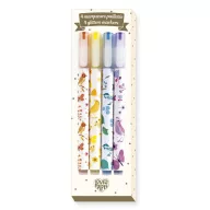   Djeco Csillám filctoll készlet - 4 glitteres színben - 4 Tinou glitter markers