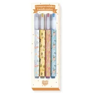   Djeco Metál filctoll készlet - 4 metál színben - 4 Elodie metallic markers