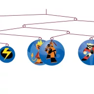   Djeco Szélmobil függődísz - Szuperhős - The super heroes