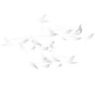 Djeco Szélmobil függődísz - Fehér madarak - White birds