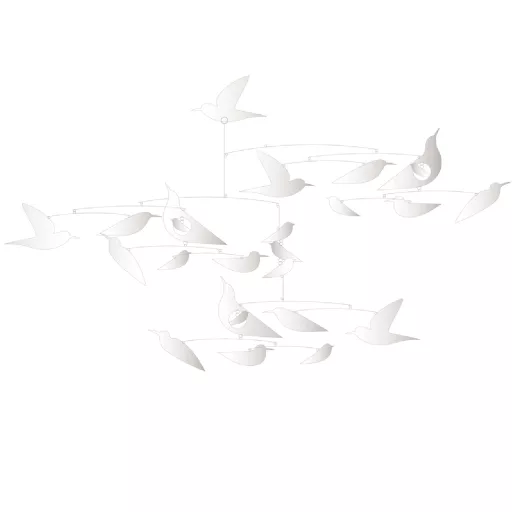 Djeco Szélmobil függődísz - Fehér madarak - White birds
