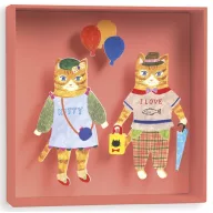 Djeco Falikép - Cicák lufikkal - Cats balloon
