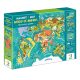 Dodo Toys mágneses puzzle - Állatok világtérképe