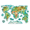 Dodo Toys mágneses puzzle - Állatok világtérképe