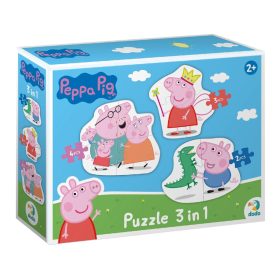 Dodo Toys 3 az 1-ben puzzle - Peppa malac