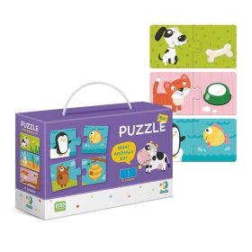 Dodo Toys Duo puzzle - Mit esznek az állatok?