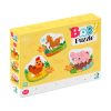 Dodo Toys 3 az 1-ben puzzle - A farmon