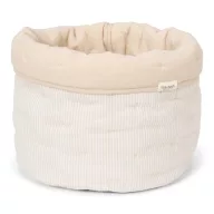   Little Dutch kerek tároló 20x15 cm - Pure Soft Beige Stripes