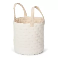   Little Dutch kerek tároló kosár 35x45 cm - Pure Soft Beige Stripe