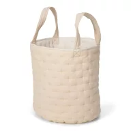   Little Dutch kerek tároló kosár 35x45 cm - Pure Soft Beige Stripe