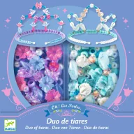 Djeco ékszerkészítő készlet páros kék tiarával, díszítőelemekkel
