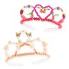 Djeco Ékszerkészítő készlet - Páros tiara, pink - Duo of tiaras, Pink
