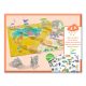 Djeco Matricázós sztorik, 3D - Állati élőhelyek - Lift-up stickers - Animals
