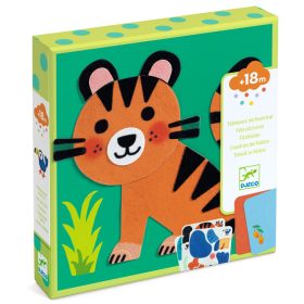   Djeco Kollázs műhely - Puha állatok filcből - Soft Animals