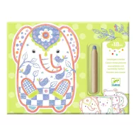 Djeco Meglepetés színező - Vadállatok - Wild animals