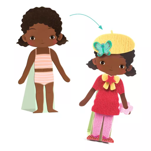 Djeco Papírbaba öltöztető - Fiúk-lányok - Soft dress-up