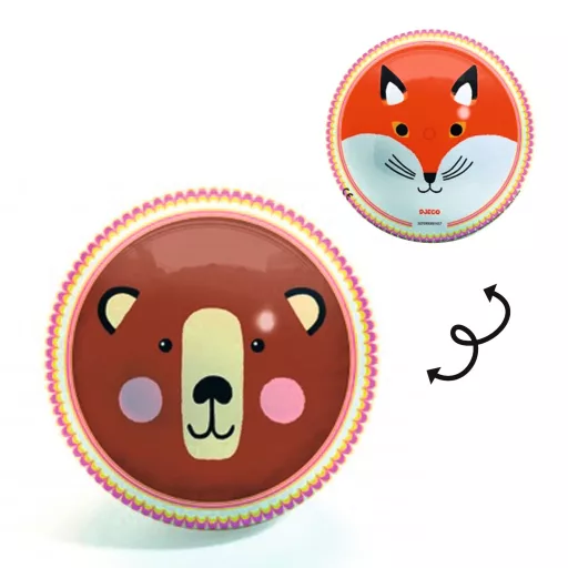 Djeco Gumilabda, ∅ 22 cm - Medve és róka - Bear and Fox Ball