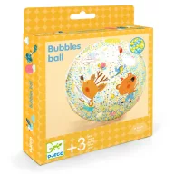   Djeco Felfújható labda, Ø 35 cm - Csörgő zörgő labda - Bubbles ball