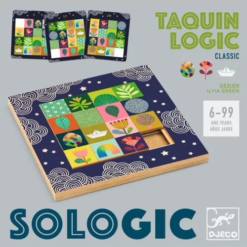 Djeco Logikai játék - Lapkamozgató képkirakó - Taquin Logic