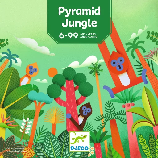 Djeco Társasjáték - Majompiramis - Pyramid Monkey