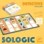 Djeco Detective Sologic logikai játék színes állatfigurás táblával és feladványkártyákkal