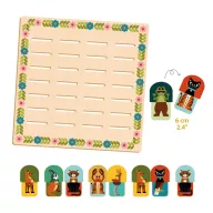 Djeco Memo Mix and match párkereső társasjáték doboza állatfigurás illusztrációkkal