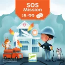 Djeco Állati kockázat - Pets Rescue társasjáték doboza tűzoltó és kutyus illusztrációval