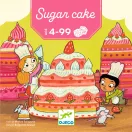 Djeco Kockacukor Sugarcake társasjáték doboza vidám cukrász gyerekekkel és egérkékkel