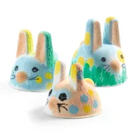 Djeco Ujjfestés 3 nyuszi 3D-ben Bunny Trio doboz és tartozékok