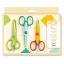 Djeco My 3 Big Scissors három darabos színes kreatív gyermekolló készlet a csomagolásában