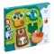 Djeco Oski fa formaillesztő és bébi puzzle doboza színes állatfigurákkal