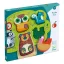 Djeco Oski fa formaillesztő és bébi puzzle doboza színes állatfigurákkal