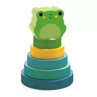 Djeco Puzz and Stack Rainbow szivárványos formaillesztő és toronyépítő játék