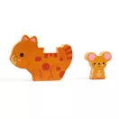 Djeco Puzz & Play Friends formaillesztő és toronyépítő állatos figurákkal