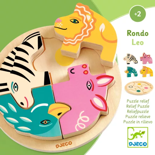 Djeco Formaillesztő, formaberakó - Oroszlán körtánca - Rondo Leo