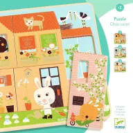 DJECO Képkirakó - Nyuszkó háza - Rabbit cottage
