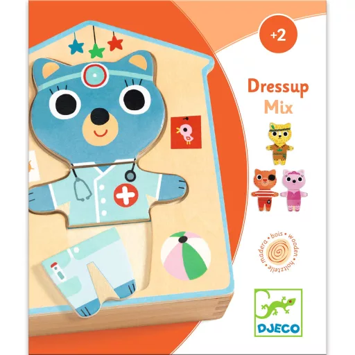 Djeco Képkirakó - Cirmike - Dressup - mix