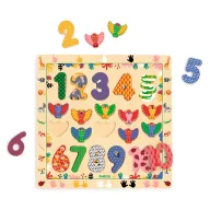   Djeco Formaillesztő, formaberakó - 1-től 10-ig kirakó - Puzzle 1 - 10