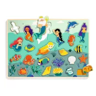   Djeco Formaillesztő, formaberakó - Tengeri alakok - Puzzlo Sea